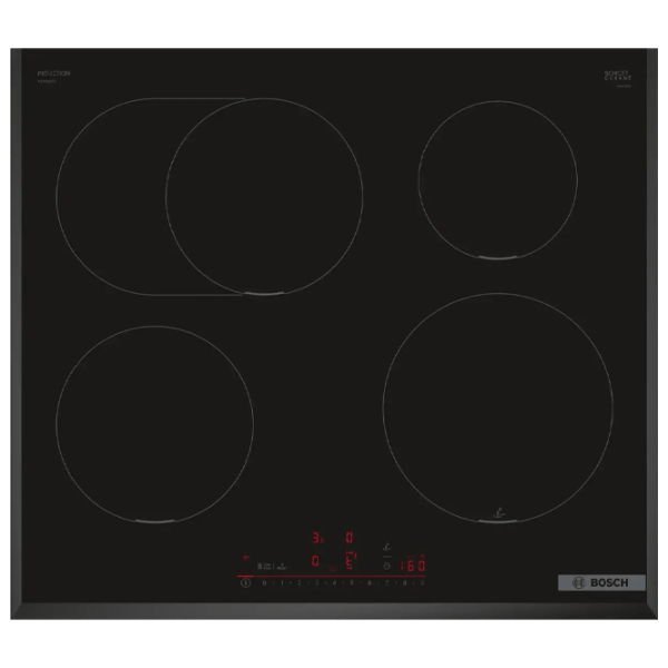 Plită încorporabilă cu inducție Bosch PIF651HC1E Sticlă ceramică / Black photo 1
