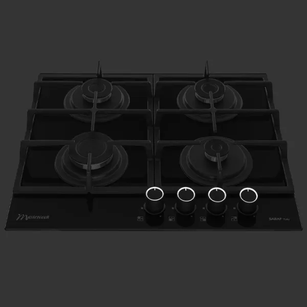 Газовая варочная панель Mastercook Simphony Закаленное стекло / Черный photo 3