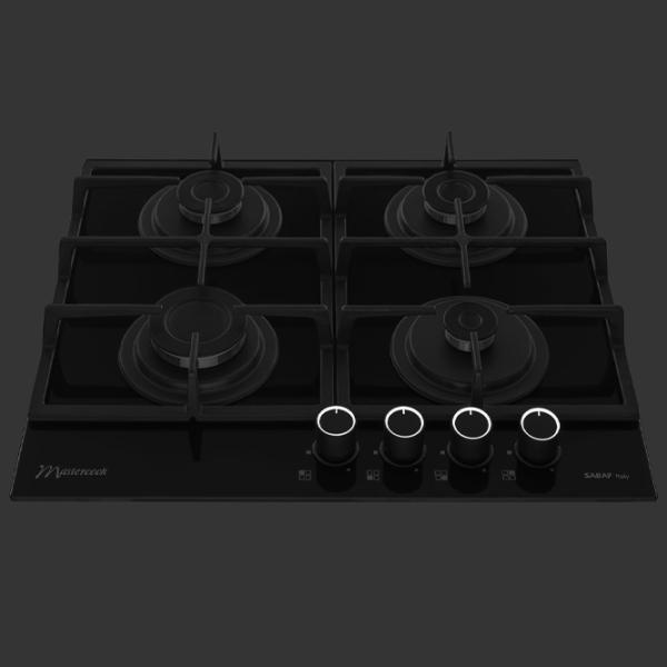 Газовая варочная панель Mastercook Simphony Закаленное стекло / Черный photo 3