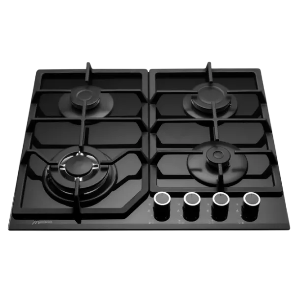 Plită încorporabilă pe gaz Mastercook MC-E 4215 G Sticlă călită / Black photo 1