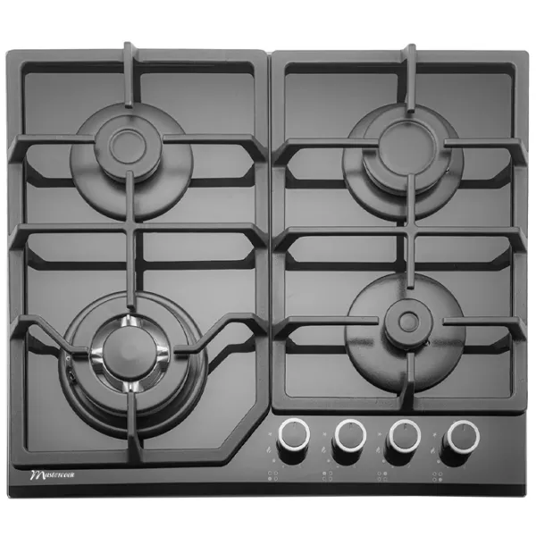 Plită încorporabilă pe gaz Mastercook MC-E 4215 G Sticlă călită / Black photo 2