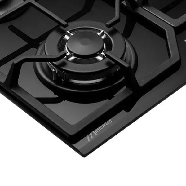 Plită încorporabilă pe gaz Mastercook MC-E 4215 G Sticlă călită / Black photo 3