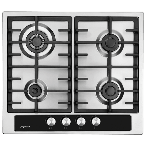 Plită încorporabilă pe gaz Mastercook VEGA MC-E 4265 Sticlă călită / Silver photo 1