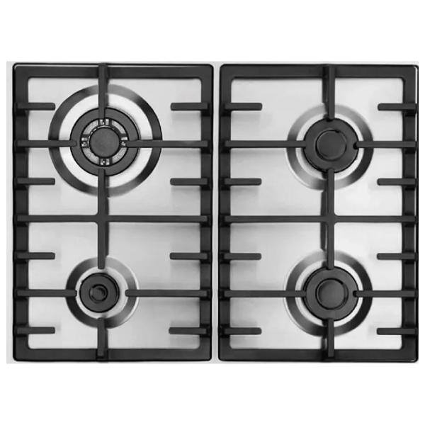 Plită încorporabilă pe gaz Mastercook VEGA MC-E 4265 Sticlă călită / Silver photo 2