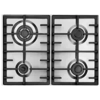 Plită încorporabilă pe gaz Mastercook VEGA MC-E 4265 Sticlă călită / Silver photo 2