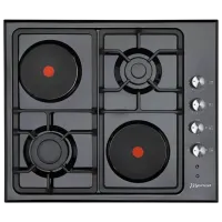 Plită încorporabilă combinată Mastercook SIRIUS MC-E 4622 Black