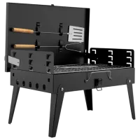 Grătar GardenLine BBQ4841  Brichete, cărbuni / Portabil