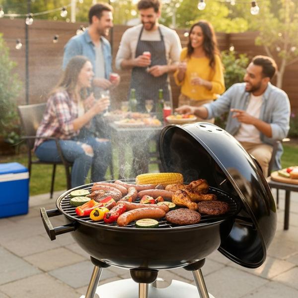 Grătar GardenLine BBQ5238  Brichete, cărbuni / Mobil photo 5
