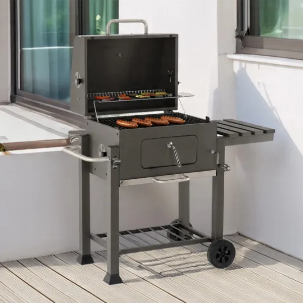 Grătar GardenLine BBQ5320  Lemne, cărbuni / Mobil photo 5