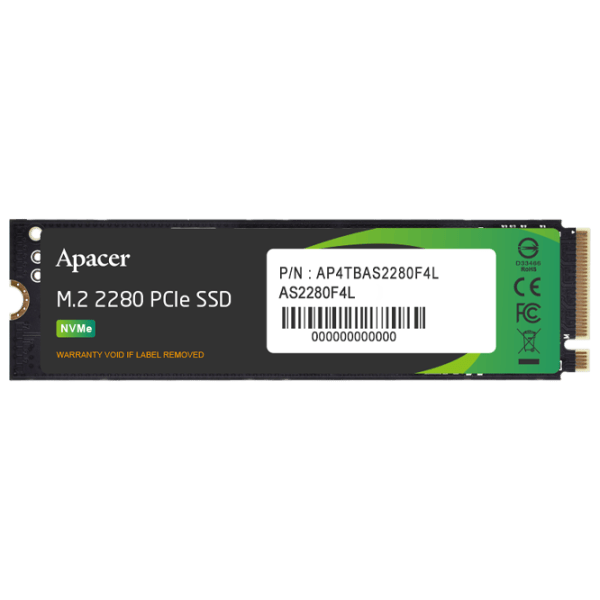 SSD Apacer AS2280F4L 1 ТБ M.2 NVMe photo 1