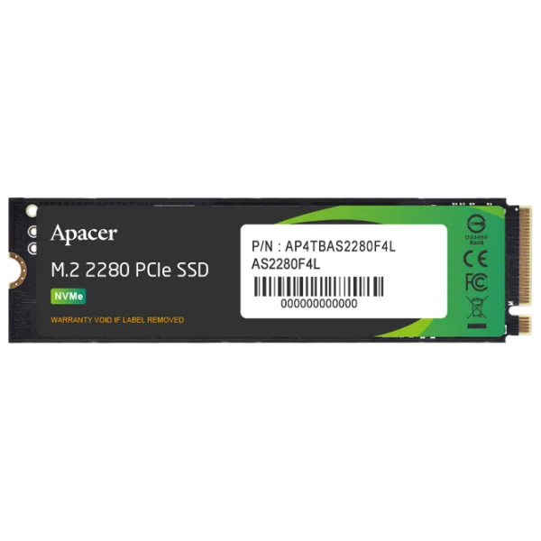 SSD Apacer AS2280F4L 2 ТБ M.2 NVMe photo 1