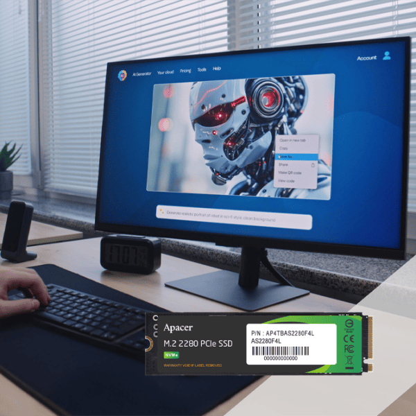 SSD Apacer AS2280F4L 2 ТБ M.2 NVMe photo 3