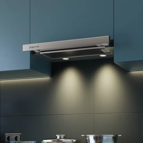 Hotă Mastercook STORM 700 Telescopică/ Inox/ Gray photo 4