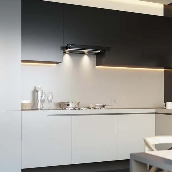 Hotă Mastercook STORM 700 Telescopică/ Black/ Gray photo 5
