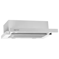 Hotă Mastercook Solaris 700 FG LED Telescopică/ White/ Gray
