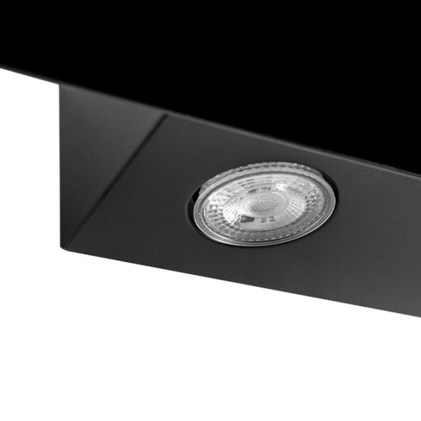 Hotă Mastercook Tivano 700 Sensor LED Înclinată/ Black/ Gray photo 3