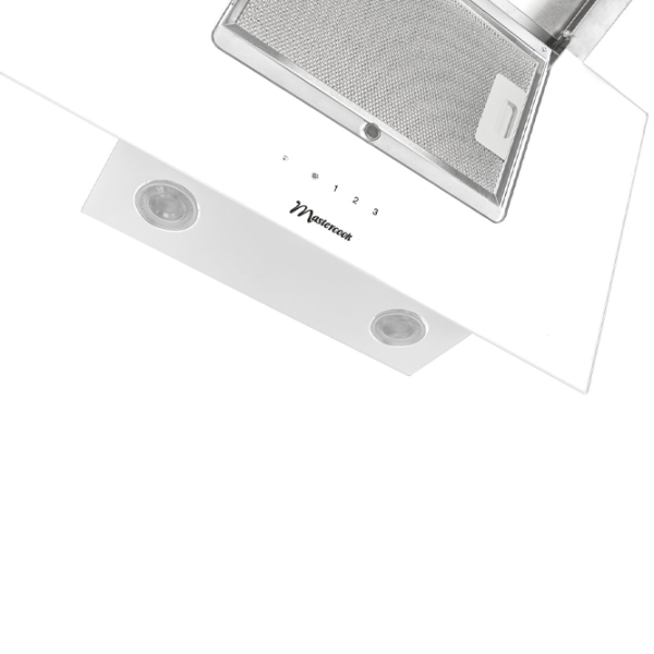 Hotă Mastercook Tivano 700 Sensor LED Înclinată/ White/ Gray photo 3