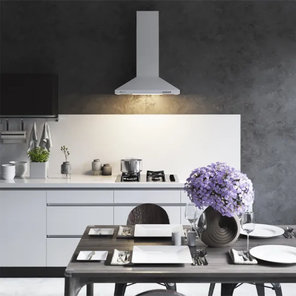 Hotă Mastercook Domo 700 LED Șemineu/ White/ Gray photo 3