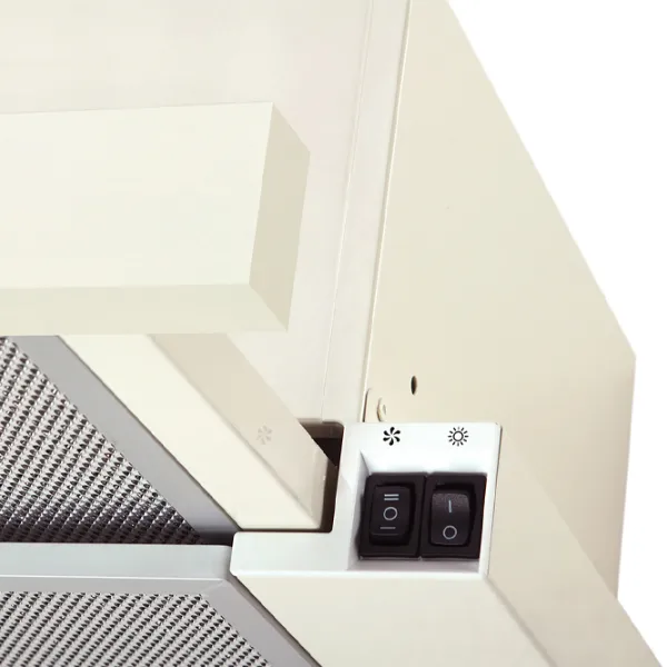 Hotă Mastercook Solaris 700 LED Telescopică/ Beige/ Gray photo 3