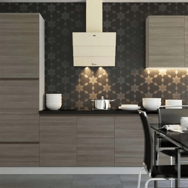 Hotă Tornado Megas 1200 LED Înclinată/ Beige/ Gray photo 5