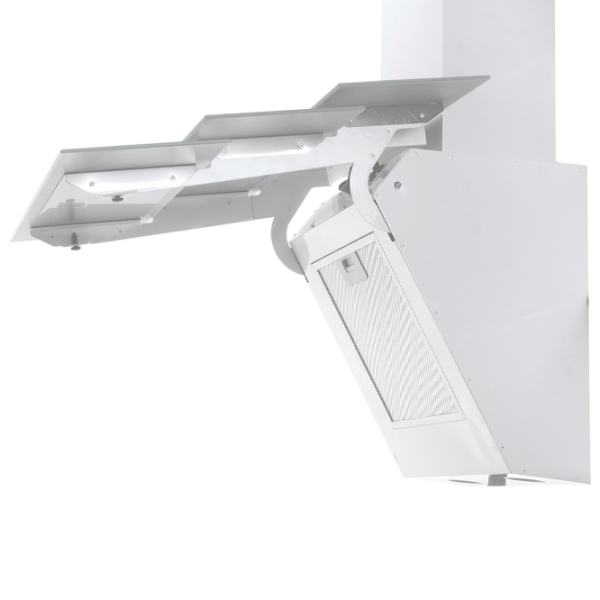 Hotă Tornado Megas 1200 LED Înclinată/ White/ Gray photo 2