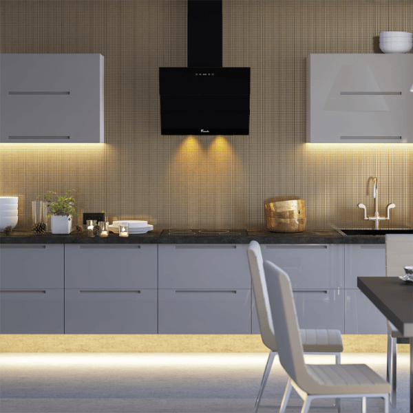 Hotă Tornado Megas 1200 LED Înclinată/ Black/ Gray photo 9