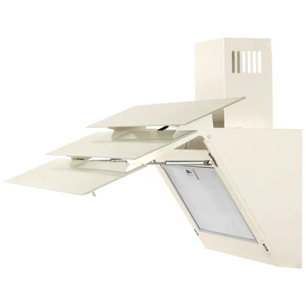 Hotă Tornado Megas 1200 LED Înclinată/ Beige/ Gray photo 2