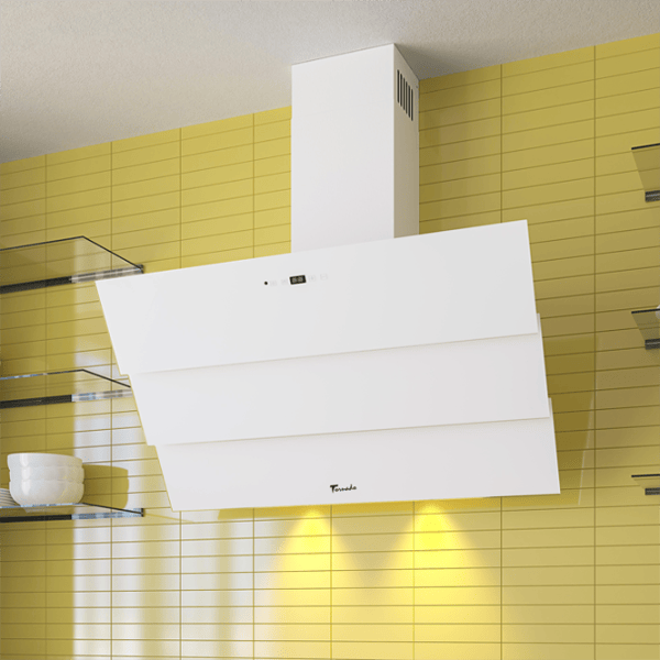 Hotă Tornado Megas 1200 LED Înclinată/ White/ Gray photo 4
