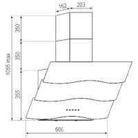 Hotă Tornado Piano 850 LED Înclinată/ Black/ Gray photo 4