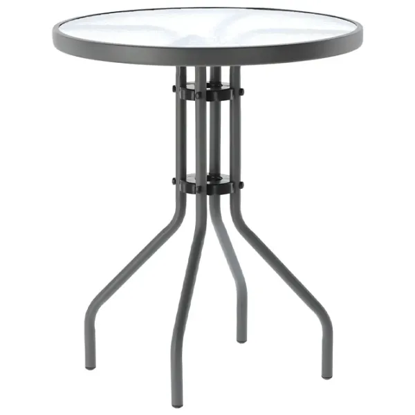 Набор садовой мебели GardenLine Bistro Пластик / Стекло / Металл / Серый photo 6