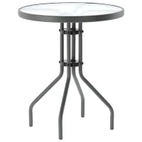 Set mobilă grădină GardenLine Bistro Plastic / Sticlă / Metal / Gray photo 6