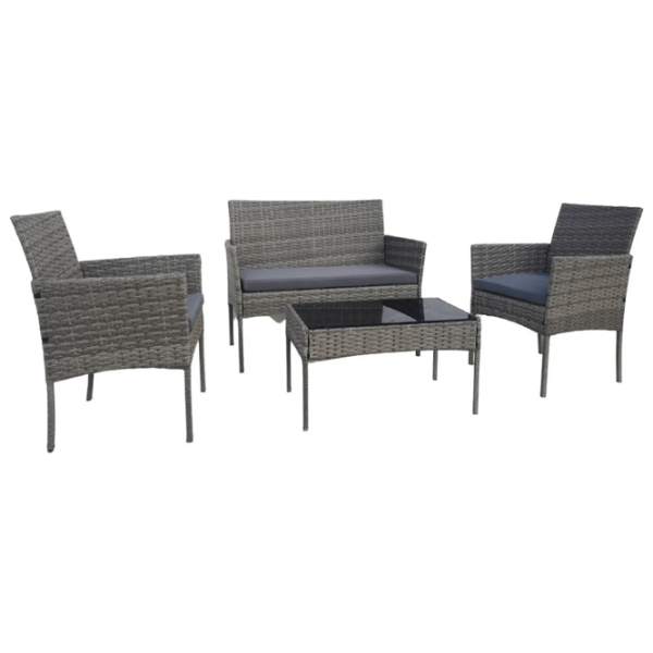 Set mobilă grădină GardenLine SAD3477 Plastic / Metal / Metal / Gray photo 1
