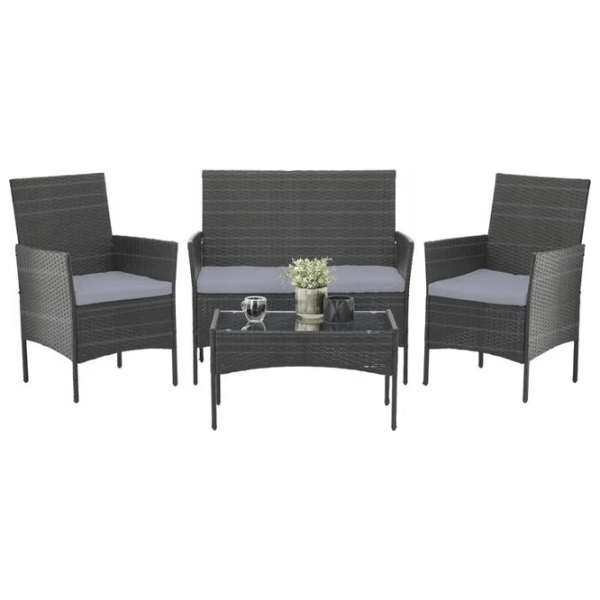 Set mobilă grădină GardenLine SAD3477 Plastic / Metal / Metal / Gray photo 5
