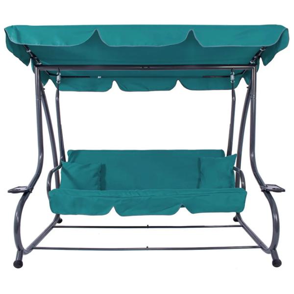Leagăn de grădină Springos Venezia GS0020 Turquoise / 300 kg photo 1