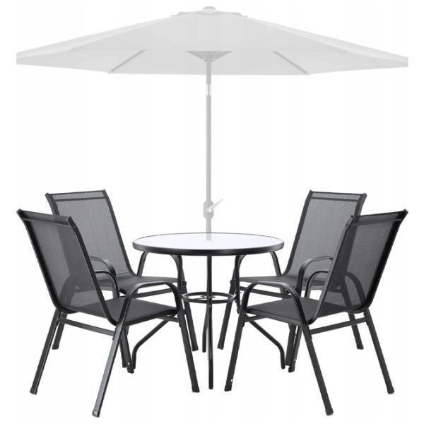 Set mobilă grădină GardenLine TIH3377 Plastic / Metal / Metal / Gray photo 2