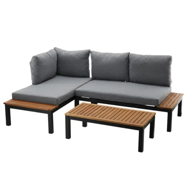 Set mobilă grădină GardenLine Lagoon Lemn / Aluminiu / Aluminiu / Brown photo 1