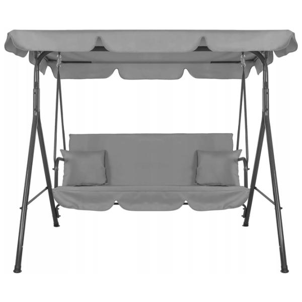 Leagăn de grădină Springos Luna GS0013 Gray / 220 kg photo 1