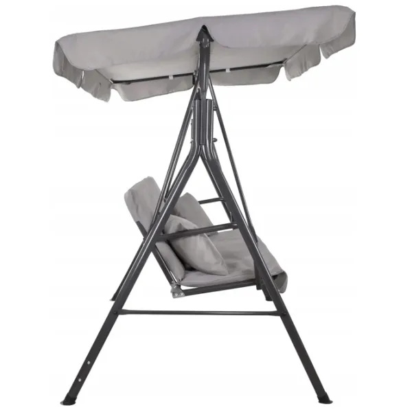 Leagăn de grădină Springos Luna GS0013 Gray / 220 kg photo 2