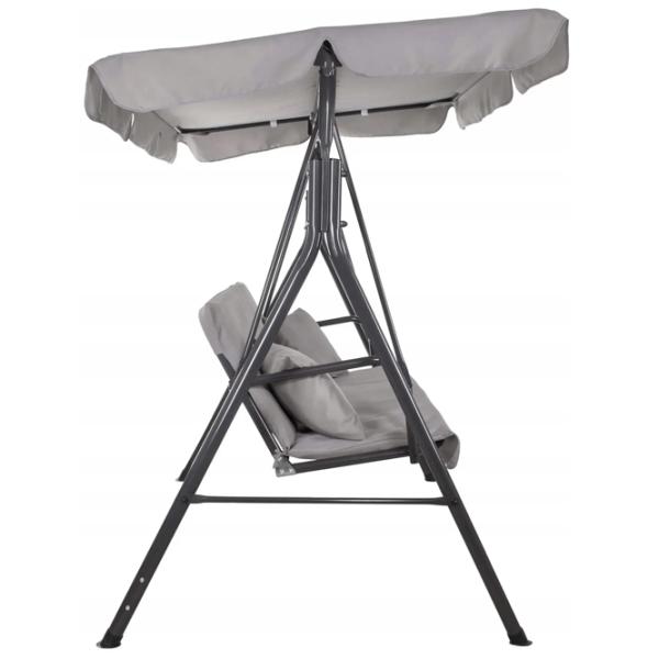 Leagăn de grădină Springos Luna GS0013 Gray / 220 kg photo 2