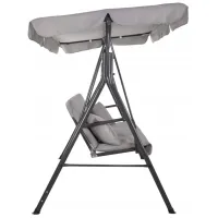 Садовые качели Springos Luna GS0013 Серый / 220 кг photo 2