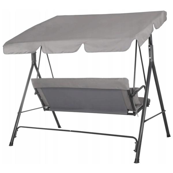 Leagăn de grădină Springos Luna GS0013 Gray / 220 kg photo 3