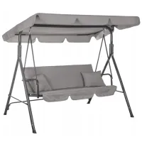 Садовые качели Springos Luna GS0013 Серый / 220 кг photo 4