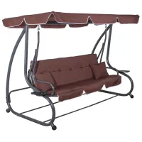 Leagăn de grădină Springos Linda GS0004 Brown / 280 kg