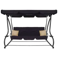 Leagăn de grădină Springos Linda GS0016 Black / 300 kg