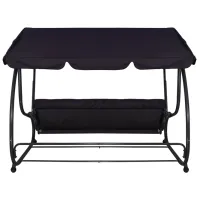Садовые качели Springos Linda GS0016 Черный / 300 кг photo 2