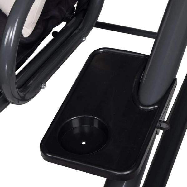 Садовые качели Springos Linda GS0016 Черный / 300 кг photo 6