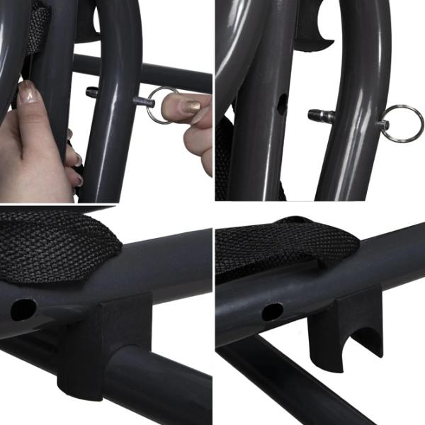 Садовые качели Springos Linda GS0016 Черный / 300 кг photo 7