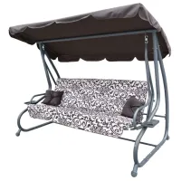 Садовые качели Ramiz Swing Seat Textylina  Pattern Brown / 300 кг