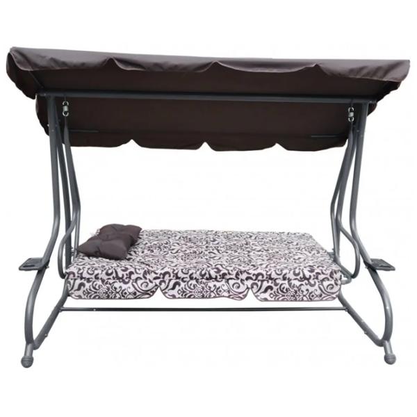 Leagăn de grădină Ramiz Swing Seat Textylina  Pattern Brown / 300 kg photo 2