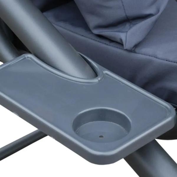 Leagăn de grădină Ramiz Swing Seat Textylina  Pattern Brown / 300 kg photo 5
